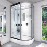 thumbnail of Dampfdusche Sauna Dusche Duschkabine D60-70T3R 80x120 cm ohne 2K Scheiben Versiegelung