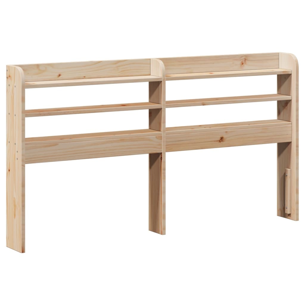 vidaXL Kopfteil mit Ablagen 150 cm Massivholz Kiefer