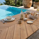 thumbnail of Table de terrasse extensible rectangulaire 220/280 cm 8 à 12 places effet bois