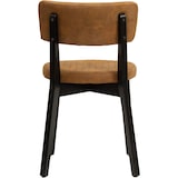 thumbnail of METRO PROFESSIONAL Chaise de restaurant rembourrée Alisora, lot de 2, bois de hêtre/simili cuir, brun cognac/wenge