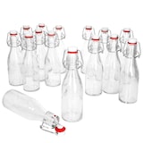 thumbnail of 15er Set Bügelflasche 200 ml + Bügelverschluss - Glasflasche für Most, Saft, Bier, Schnaps, Likör, Essig & Öl