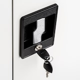 thumbnail of tectake Armario archivador con cierre de seguridad y 4 alturas 140x90x40cm  gris - 402482