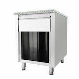 thumbnail of vaiotec Kassentisch mit Schublade "grau", 600 x 820 mm