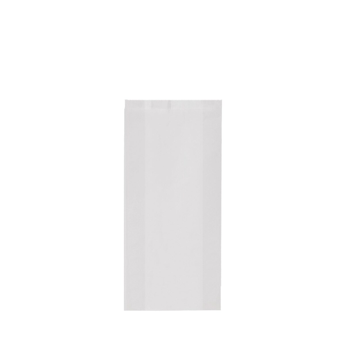 WISEFOOD 1000 Stück - Papier Bäckertüte - weiß 12 x 5 x 25 cm