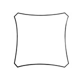 thumbnail of Sombreado velo, repelente de agua, 3.6 x 3.6 m, 160 g/m², poliéster, cuadrado, crema