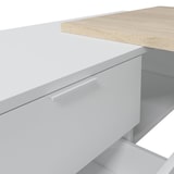 thumbnail of Mesa Escritorio Reversible 73x145x102 Cm Blanco Artik Y Roble