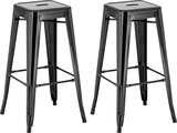 thumbnail of CHEFGASTRO 2er Set Barhocker PALAU HxBxT 76x43x43cm Metall Schwarz Barstuhl