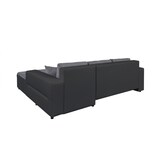 thumbnail of Canapé d'angle convertible en PU et microfibre moderne Cecilia