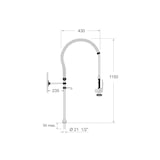 thumbnail of Grifo Pescadería para Fregadero con Piña ducha rociadora - ZN-3