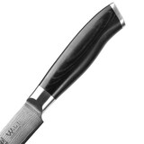 thumbnail of Wakoli Mikata 4er Damastmesser-Set mit Klingen von 8 cm bis 18 cm Länge und Griffen aus Mircata