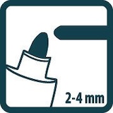 thumbnail of Lack-/Industriemarker 2-4mm, Rundspitze, grün