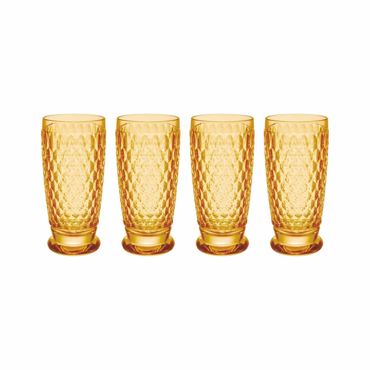 Villeroy & Boch Boston Coloured Longdrinkglas 400 ml Saffron 4er Set