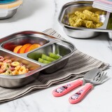 thumbnail of Cuitisan Baby - Set de Cubiertos Infantiles de 15 cm en Acero Inoxidable. Rosa