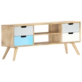 thumbnail of Helloshop26 - Meuble TV multimédia étagère télévision buffet téléviseur salle à manger salon chambre 110 x 35 x 48 cm bois de 02_0025766