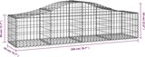 thumbnail of vidaXL Gabionen mit Hochbogen 14 Stk. 200x50x40/60 cm Verzinktes Eisen