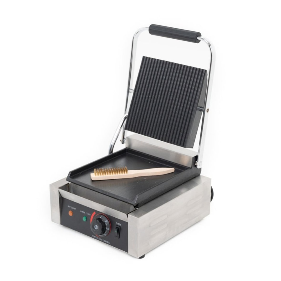 Placa sandwich eléctrica individual profesional acanalada/lisa 31x37x21h cm