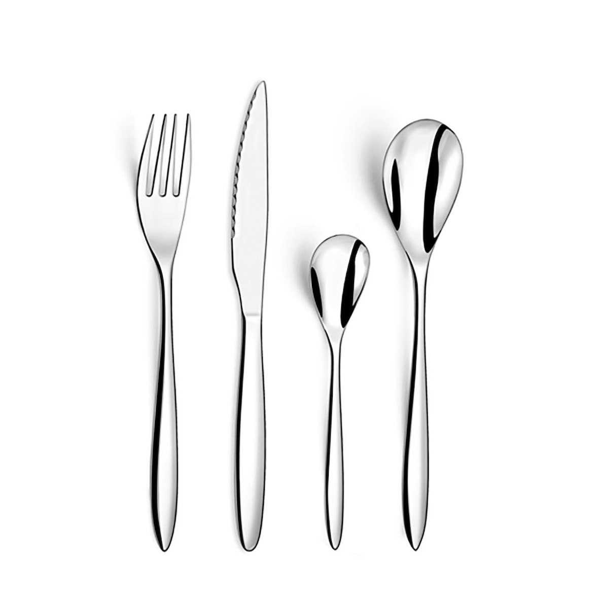 amefa Cubiertos actual, acero inoxidable, 27cm-1,5/1,2mm, set de 24 