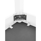 thumbnail of Sitzbank Küchenbank Kiefer weiß massiv Holzbank Polsterbank 120x40, grau 90.71-39WP21