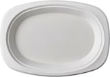 thumbnail of 500 Stück Zuckerrohr Teller, oval  pure , 23 x 16 cm weiss