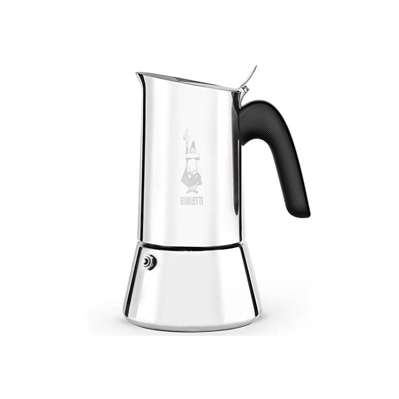 Bialetti Caffettiera New Venus Acciaio Inox, Acciaio, Capacità 10 Tazze