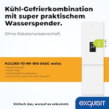 thumbnail of Exquisit Kühl-Gefrierkombination KGC265-70-NF-WS-040C weiss | No Frost | Nutzinhalt: 251 L | Temperaturregelung | Alarm