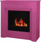 thumbnail of Bioethanolkamin farbiger Bodenbiokamin BELLINI Fuchsia 4010 L96xT35xH96