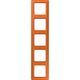 thumbnail of Jung Rahmen 5-fach orange AS 585 BF O AS585BFO