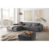 thumbnail of KAWOLA Sofa RANI Ecksofa Cord grau Recamiere links