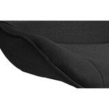 thumbnail of Set van 2 barkrukken Vonore stof zwart/chroom