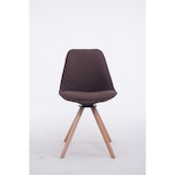 thumbnail of Besucherstuhl Troyes Drehbar Stoff Rund braun/natura