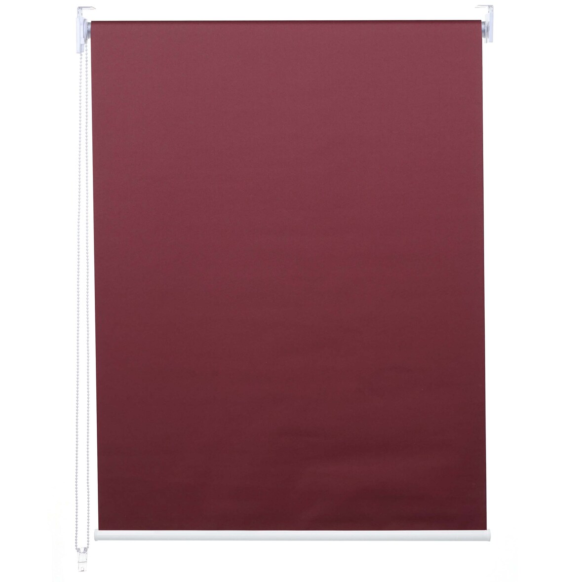 Rollo HWC-D52, Fensterrollo Seitenzugrollo Jalousie, 40x160cm Sonnenschutz Verdunkelung blickdicht ~ bordeaux
