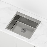 thumbnail of Gasfrit - Keukenspoelbak met sifon voor opbouwmontage van roestvrij staal grijs, 1 spoelbak, 540 x 490 x 200 mm