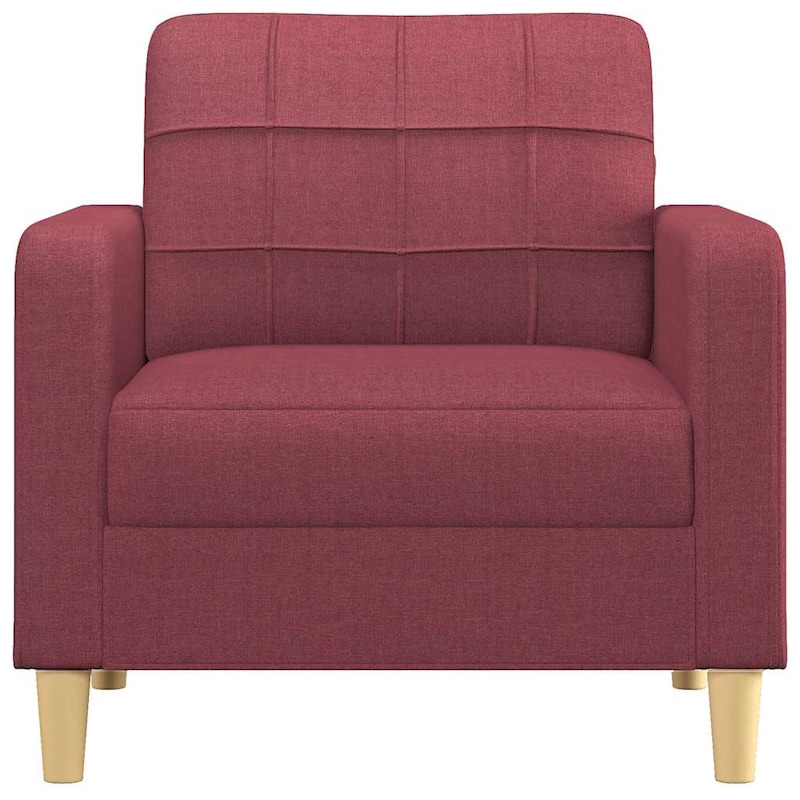 Fauteuil de jardin vidaXL Fauteuil 63x76x80 cm stof lichtgrijs351474