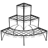 thumbnail of tectake Etagère pour plantes angle 3 niveaux - noir - 401712
