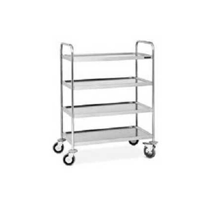Carro de Servicio Acero Inox 4 Estantes Distform