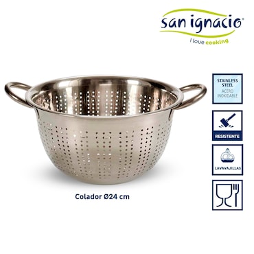 Colino In Acciaio Inox 19 Cm – Passino Leggero E Resistente Per Cucina, Facile Da Pulire, Ideale Per Scolare Pasta E Verdure - 5