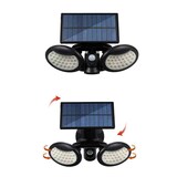 thumbnail of Luz exterior solar com sensor de movimento 56 LEDs solares 2 cabeças