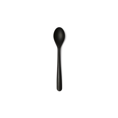 Folia, Dessertlepels herbruikbaar, CPLA 14,5 cm zwart "Folia®"