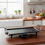 thumbnail of MELCHIONI FAMILY Placa de cozinha japonesa portátil, ATENA, 2000 W, superfície antiaderente 43x23 cm, termóstato regulável, preto, 118380037