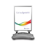 thumbnail of Kundenstopper »Hampton«, Aluminium silber mit Wassertank, DIN A1