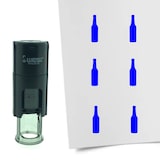 thumbnail of CombiCraft Selbstfärbender Stempel 'Bierflasche' in der Farbe Blau, Ø10mm