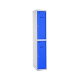 thumbnail of SimonRack Taquillas Vestuario Metálica, 1800x300x500 mm, 2 Puertas, Incluye Llave, Gris/Azul - Simonlocker