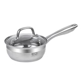 thumbnail of Resto Libra 92001 steelpan Ø16 cm – 1,4L RVS 18/10 – Inductie geschikt – Met glazen deksel & maatverdeling