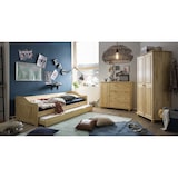 thumbnail of Möbilia Kleiderschrank mit 2 Türen | Kiefer-Holz massiv | B 82 x T 52 x H 170 cm | natur | 19020010 | Serie SCHRANK