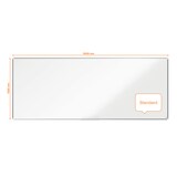 thumbnail of Nobo Magnetisch emaille whiteboard 3000x1200mm met hoekbevestiging