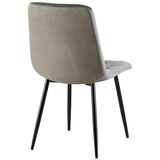 thumbnail of Set van 2 Eetkamerstoelen Clairton antraciet/Fluweel