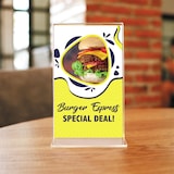 thumbnail of Danieli - Espositore Porta Menu da Tavolo 10 Pezzi - Portalistino A6 Acrilico Trasparente Con Base a T