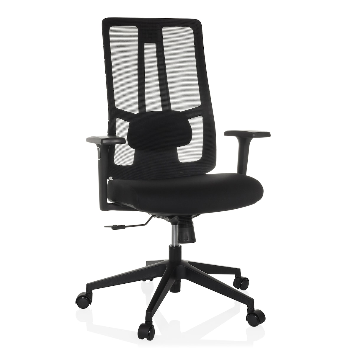 Bürostuhl / Drehstuhl TRAMORE BASE Sitz Stoff / Rücken Netzstoff schwarz hjh OFFICE