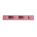 thumbnail of Lot de 20 Carnet 50 Tickets Vestiaires cartonnés - rose