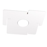 thumbnail of Lámpara de techo LED ECHO Top Light de metal blanco, cuadrada, con portalámparas Gx53